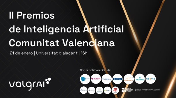 ua_dtic_es's tweet photo. José García Rodríguez y Víctor Adsuar Abaldea, profesores del DTIC, en la entrega de los II Premios ValgrAI de Inteligencia Artificial Comunidad Valenciana
https://t.co/zZuvyFqQQR https://t.co/mJHKEDTgYL
