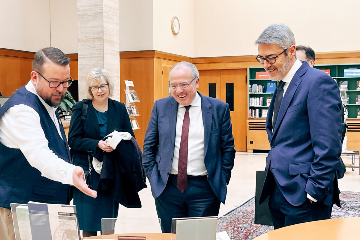 UN Library&Archives Geneva (@unoglibrary) on Twitter photo We were delighted today to welcome <a href="/MikeKaneMP/">Mike Kane MP</a>, UK Minister for Aviation, Maritime and Security and showcase the UN museum, archives and knowledge about int'l cooperation and #multilateralism <a href="/UKMissionGeneva/">UK Mission Geneva 🇬🇧</a> <a href="/pisanoUN/">Francesco Pisano</a> We were delighted today to welcome <a href="/MikeKaneMP/">Mike Kane MP</a>, UK Minister for Aviation, Maritime and Security and showcase the UN museum, archives and knowledge about int'l cooperation and #multilateralism <a href="/UKMissionGeneva/">UK Mission Geneva 🇬🇧</a> <a href="/pisanoUN/">Francesco Pisano</a>
