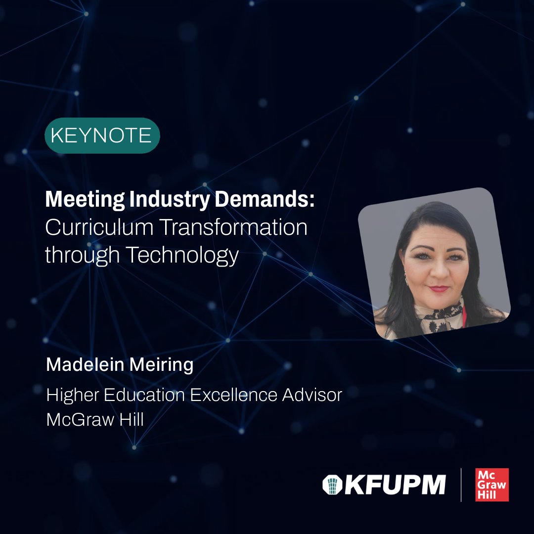 As tech &amp; innovation evolve rapidly, education must keep up!

The 2nd edition of the KFUPM x McGraw Hill Thought Leadership Forum will explore how curricula can adapt to industry needs.

Stay tuned!
#FutureOfEd #FutureOfWork