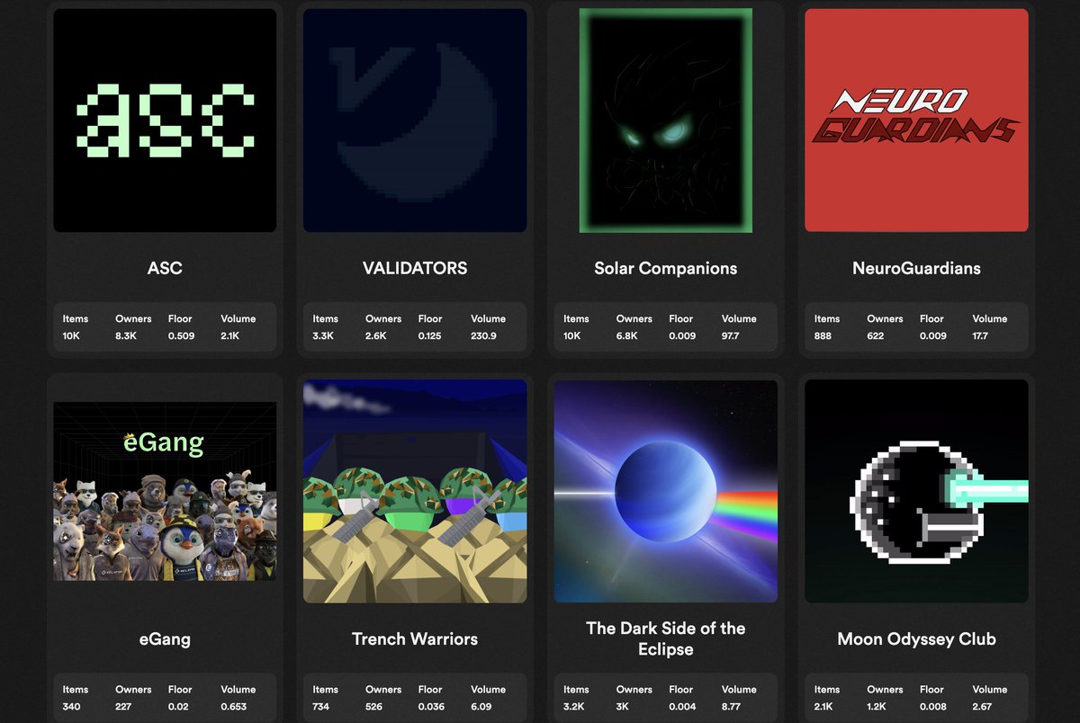 aleksey21_'s tweet photo. The premier NFT trading platform on
@EclipseFND
Has added a "PFP Drops" filter I advise you not to ignore this update and interact with these collections, especially with @asclubnft π
Like if you tap the bull ππ
#CryptoNFTCollection #ECLIPSE https://t.co/8gZP1tYDlk