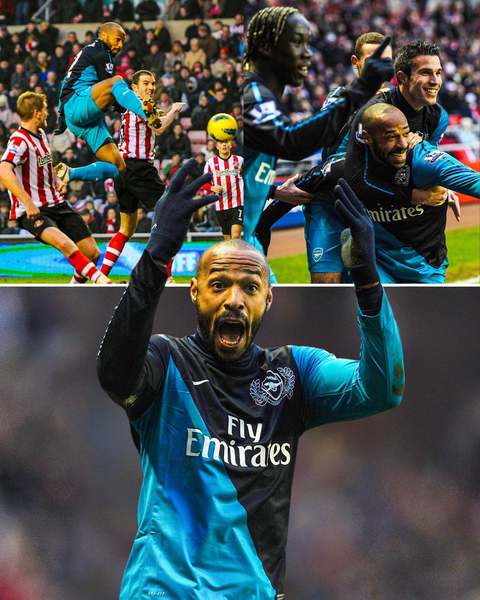 PulseSportsNG's tweet photo. 13 years ago, King Henry bowed out in style! 👑🔴  

A 91st-minute winner vs. Sunderland, his 228th and final Arsenal goal—written in the stars. ✨🏹 https://t.co/baApdn6904