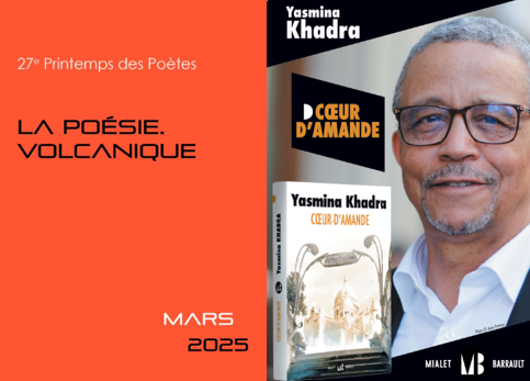 SAMEDI 15 MARS 2025 > PRINTEMPS DES POÈTES 🌋

Folie Desmares, 13 rue de la Gare
✍️ 17h : Invitation de Yasmina Khadra et dédicace son dernier ouvrage Cœur-d’Amande.
En partenariat avec la <a href="/LibrairieChimr1/">Librairie Chimère</a> 
👉​ Inscription : billetweb.fr/rencontre-avec…