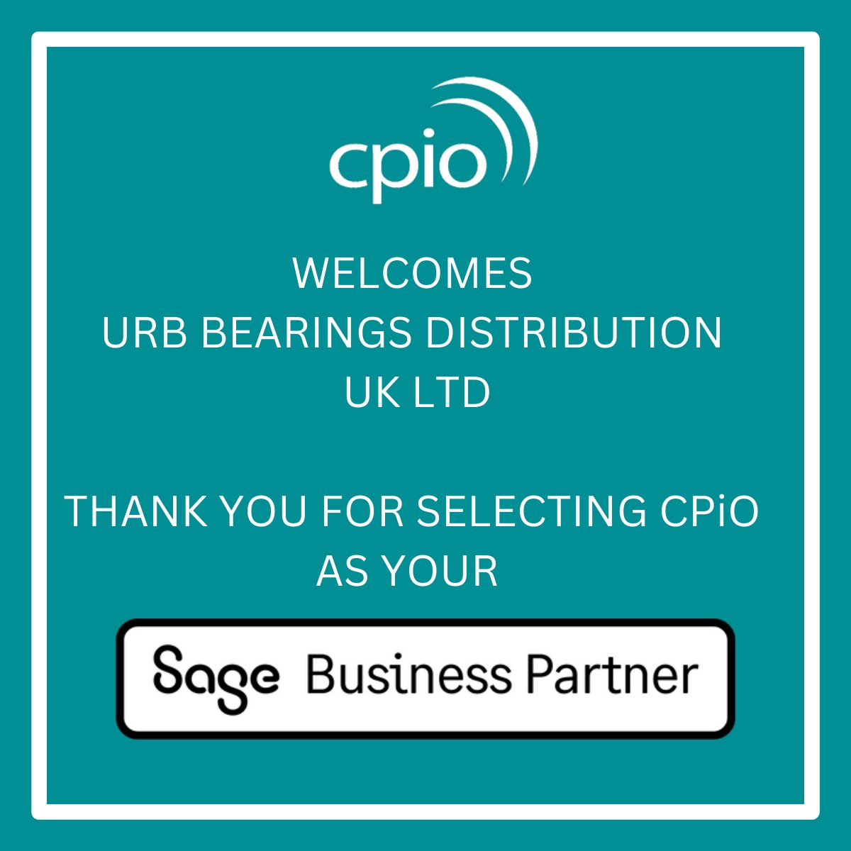 CPiOSage's tweet image. We are pleased to welcome new CPiO customer, URB Bearings Distribution. 
Read their story here:
eu1.hubs.ly/H0gCt1q0
#SageSoftware #AccountingSoftware