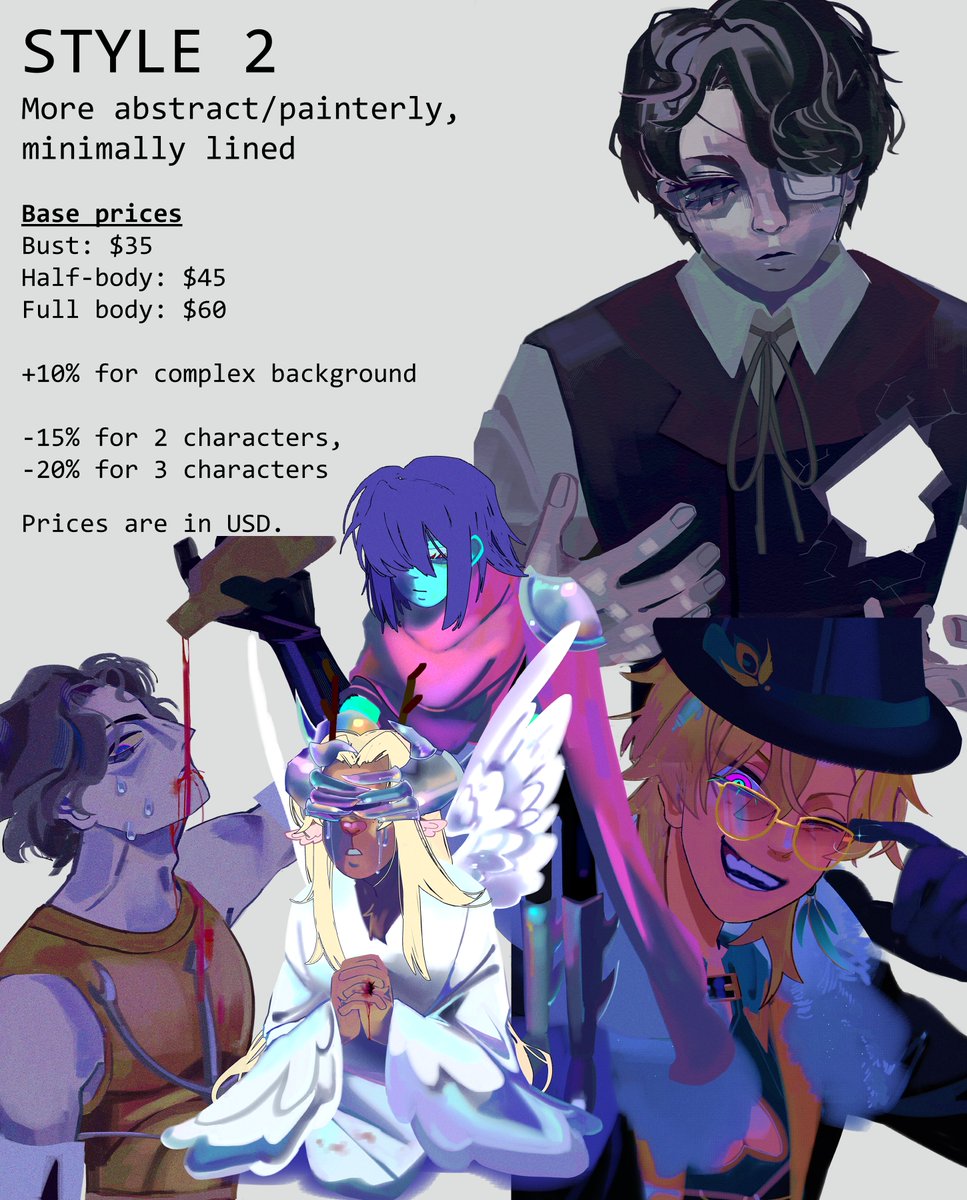 halfmoonstruck's tweet image. hi guys, im opening full coloured commissions - ive had to move away from my home very suddenly and i really need extra funds to help keep me, my mum and my doggies afloat while i look for a job. please dm me for interest + any queries! payment will be through my kofi (in bio)