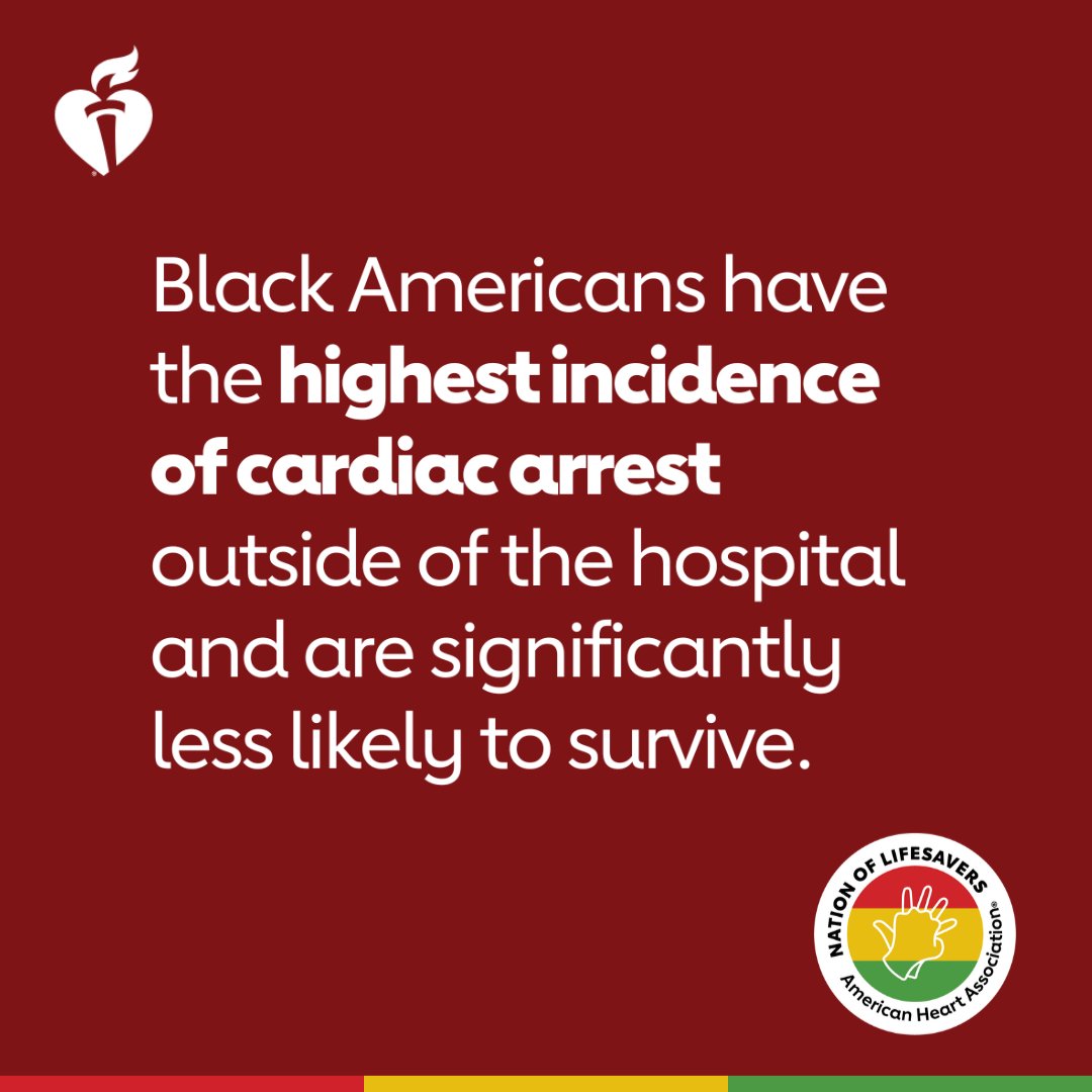 RQIPartners's tweet image. The more people who learn proper #CPR, and are equipped to act, the more opportunity there is for lives saved. Learn more about the initiatives the @American_Heart is leading to ensure #equitablehealth for all. 
spr.ly/6013xNYRV #BlackHistoryMonth #HeartMonth