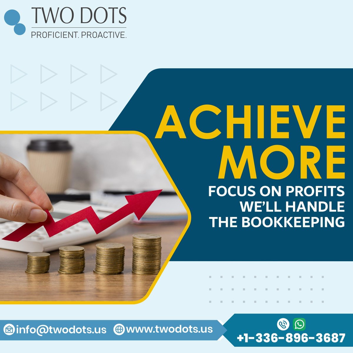 twodots_'s tweet photo. Focus on growth, not the books. Achieve more—we’ll handle the bookkeeping.  

#accounting #Bookkeeping #businessgrowth #tax205 #taxtip #outsourcing 

📅 Book a call:  https://t.co/vxFF7tMzpb https://t.co/Vk9upABuf3