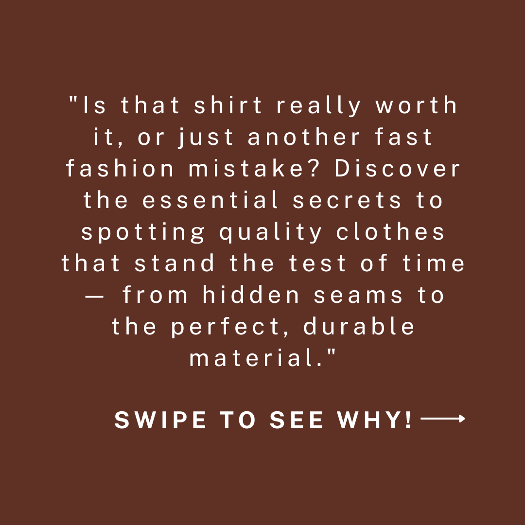 ddw's tweet photo. "Check seams, fabric, origin, feel—seek quality clothes that endure."

Go to “link in bio” for more details.

#QualityClothing #SustainableFashion #SlowFashion #ClothingTips #FashionAdvice #TextileQuality #FashionConscious #WardrobeEssentials #SmartShopping #ClothingCare https://t.co/vAzevpeSsZ
