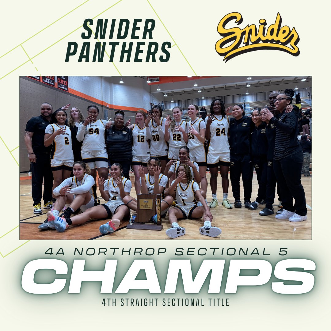 Parkview Sports Medicine (@psm1team) on Twitter photo ๐โ๐๐๐๐ก๐๐ ๐๐ค ๐๐๐ ๐จ๐๐๐ค๐: Congrats to PSM partner team <a href="/Sniderladybball/">Snidergirlsbball</a> on winning the 4A Northrop Sectional 5 Championship. This is 4๏ธโฃ-straight sectional titles for the Panthers. #BecomeMore ๐โ๐๐๐๐ก๐๐ ๐๐ค ๐๐๐ ๐จ๐๐๐ค๐: Congrats to PSM partner team <a href="/Sniderladybball/">Snidergirlsbball</a> on winning the 4A Northrop Sectional 5 Championship. This is 4๏ธโฃ-straight sectional titles for the Panthers. #BecomeMore