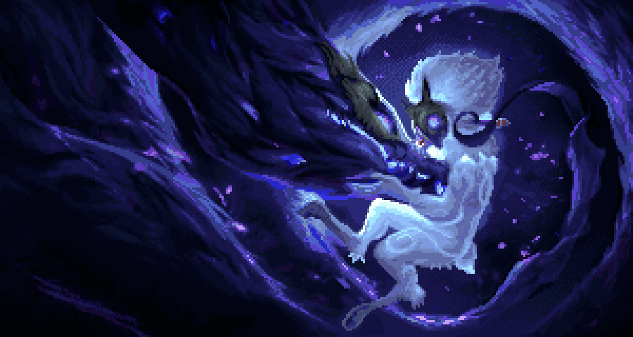 Vicious13337's tweet image. Art study of the kindrid card from legends of runeterra, league of legends