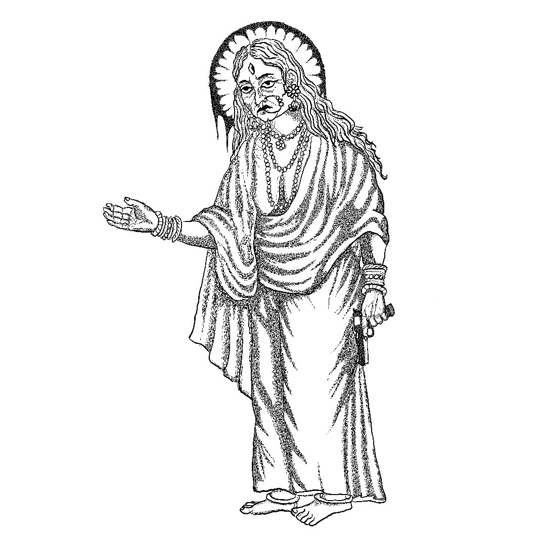 dhumavati grants boons with a gun