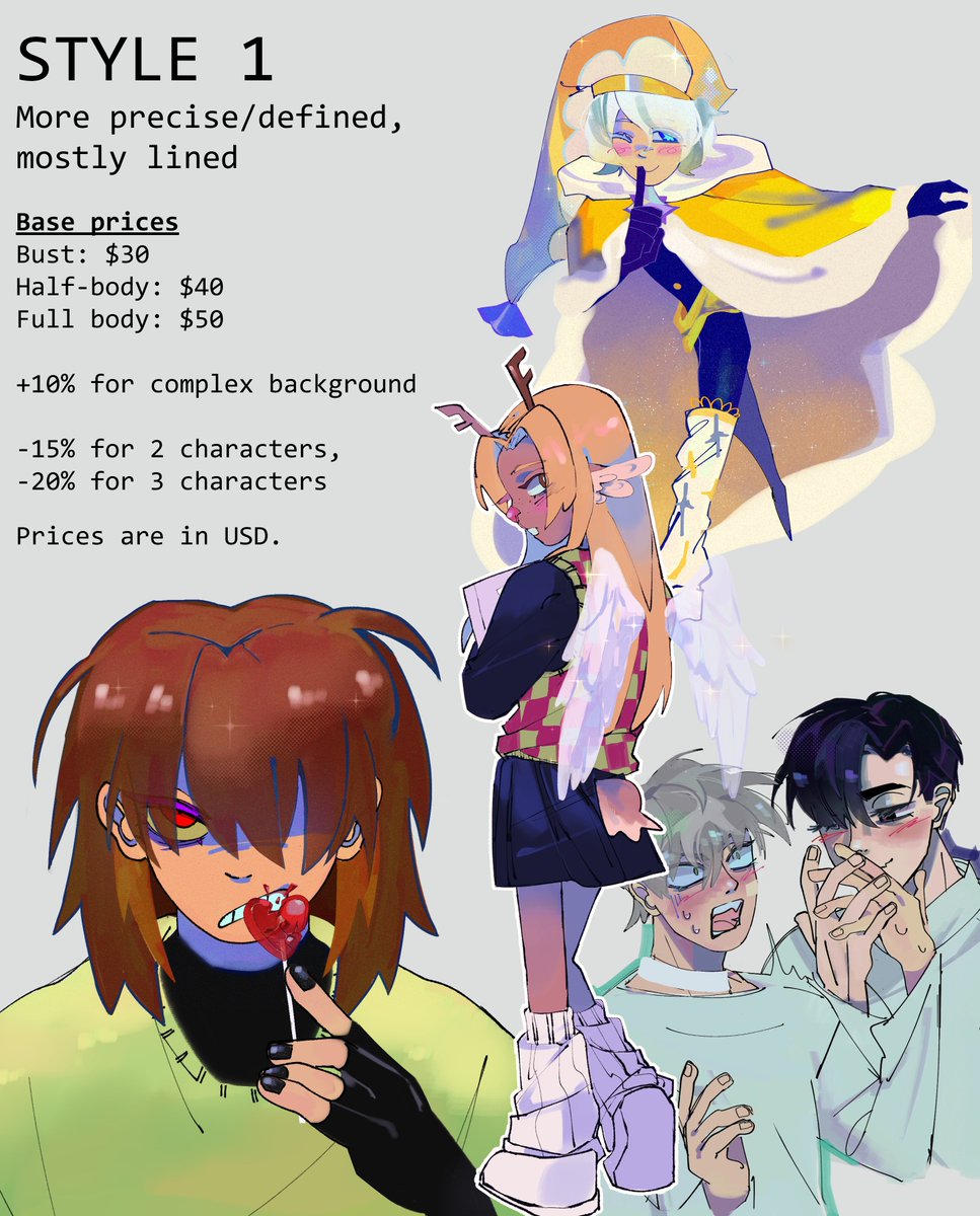halfmoonstruck's tweet image. hi guys, im opening full coloured commissions - ive had to move away from my home very suddenly and i really need extra funds to help keep me, my mum and my doggies afloat while i look for a job. please dm me for interest + any queries! payment will be through my kofi (in bio)
