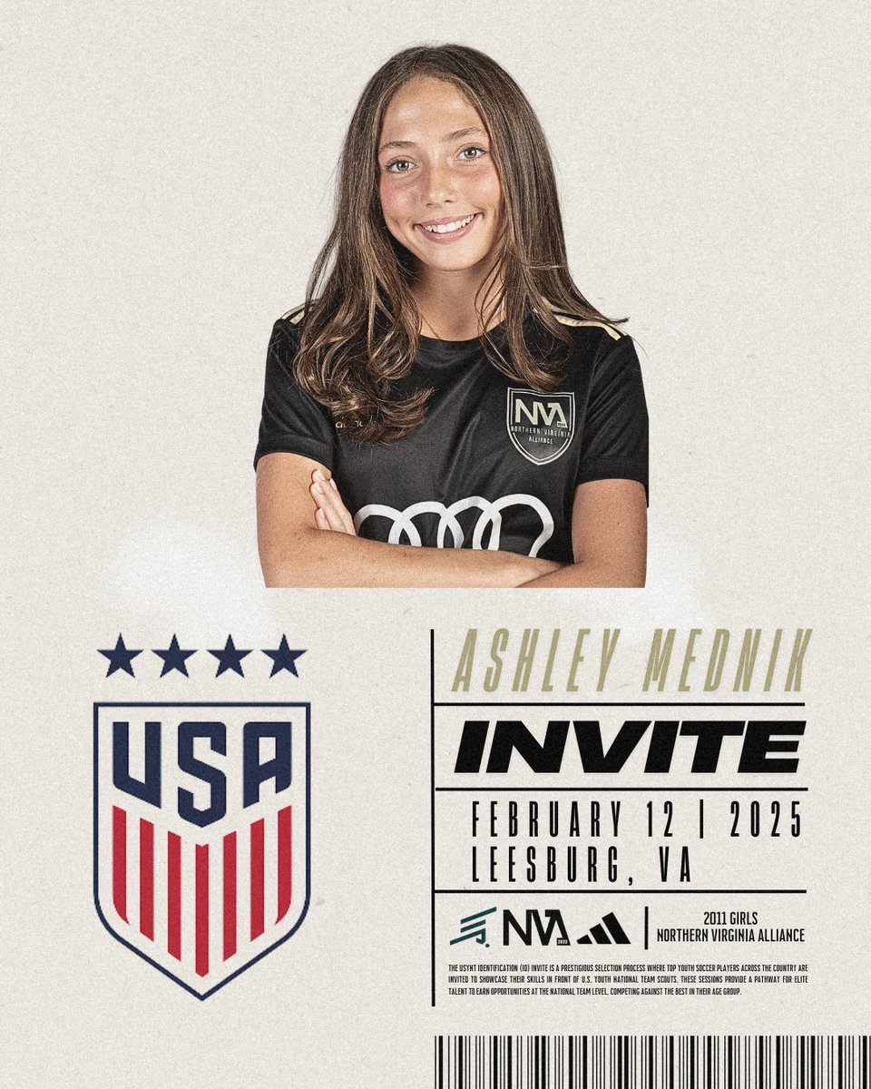 🚨 Next up on the big stage! 🚨

Our 2011 NVA girls are heading to the USYNT ID Session, proving that hard work and dedication pay off. The future is bright, and we can’t wait to see them shine!