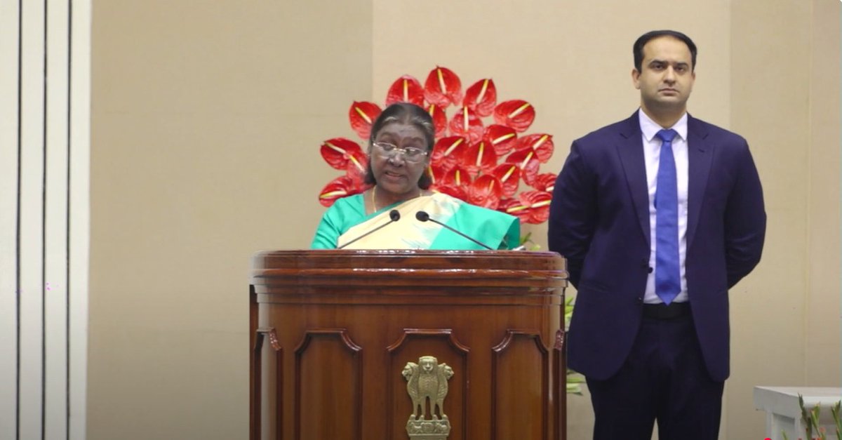 Speaking on the occasion of Unani Day 2025, Hon'ble President of India, Smt. Draupadi Murmu, said that Unani Medicine is a system rooted in ancient wisdom, enriched over centuries, and exemplifies the synergy between tradition and innovation.

#UnaniDay2025