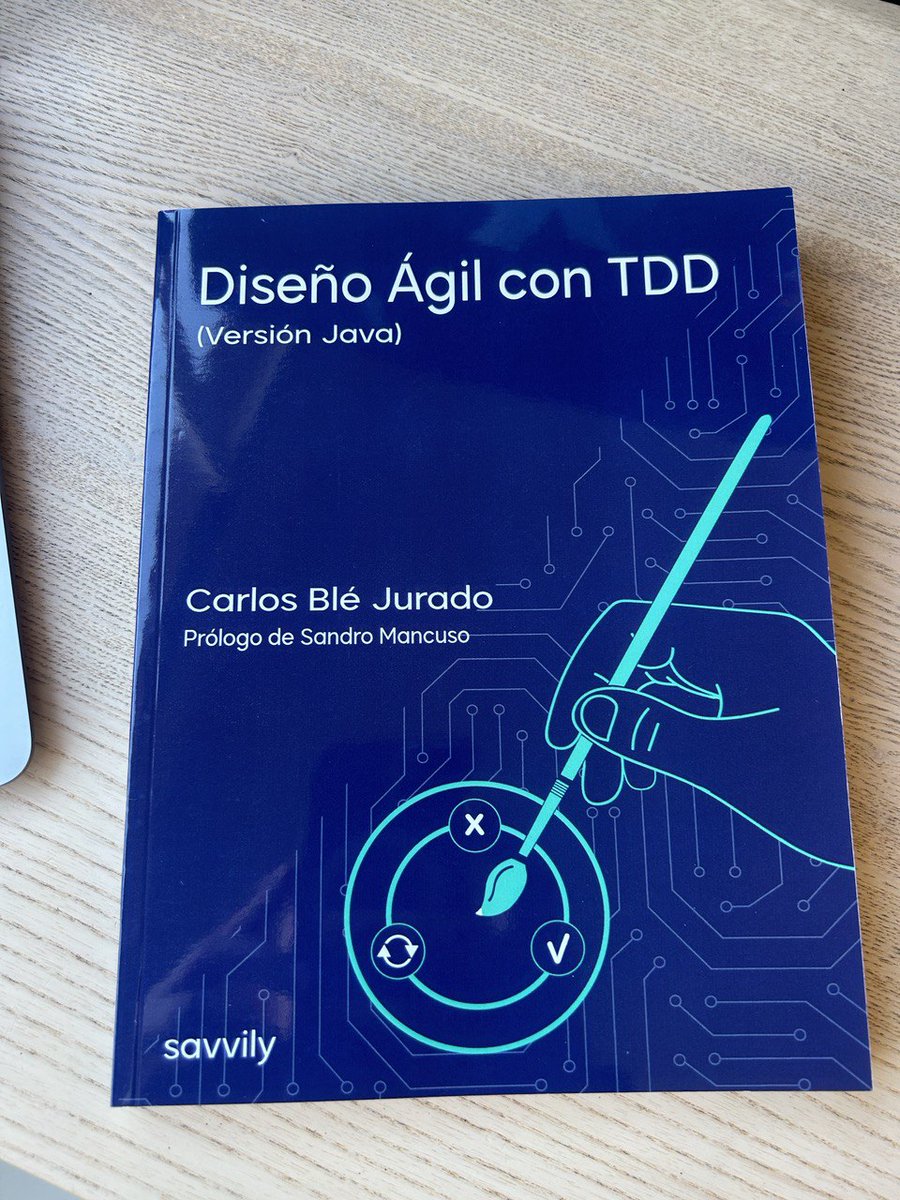 💫Ya estamos imprimiendo la versión JAVA del libro TDD de <a href="/carlosble/">Carlos Blé</a> 🎉

Si quieres ser de las primeras personas en saber cómo, cuándo y dónde conseguir tu ejemplar…

👉 Suscríbete a nuestra newsletter 😉👇
savvily.es

#TDD #Java #Libros #DesarrolloDeSoftware
