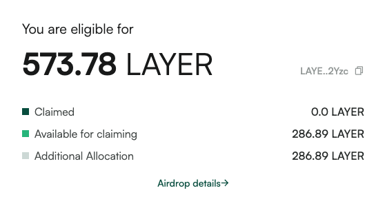 halcrypto777's tweet photo. I have deposited 10 SOL in Epoch-1 and five invite friends. Seven months later today, I got 573.78 $LAYER airdropped. The Pre-sale price is almost $1.1/layer. https://t.co/ezMQHHB6gP