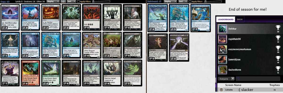 Delthar (@delthar2) on Twitter photo Legacy🏆#30
30🏆this season which is on par (a🏆every 3rd day) with last time i got first (39🏆 that time). Nice being back to magic again (had a kid in Aug 2023 -> break). I will be on the <a href="/SthlmLegacy/">Stockholm Legacy Report</a> pod later talking about brewing specifically. Will link when it comes out! Legacy🏆#30
30🏆this season which is on par (a🏆every 3rd day) with last time i got first (39🏆 that time). Nice being back to magic again (had a kid in Aug 2023 -> break). I will be on the <a href="/SthlmLegacy/">Stockholm Legacy Report</a> pod later talking about brewing specifically. Will link when it comes out!