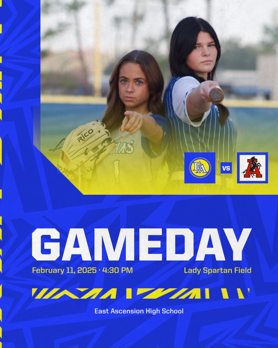 IT'S GAME DAY!! 

Our final scrimmage before Jamboree play and regular season is TONIGHT at Lady Spartan Field vs Assumption. First pitch at 4:30! 

Be there 💙💛