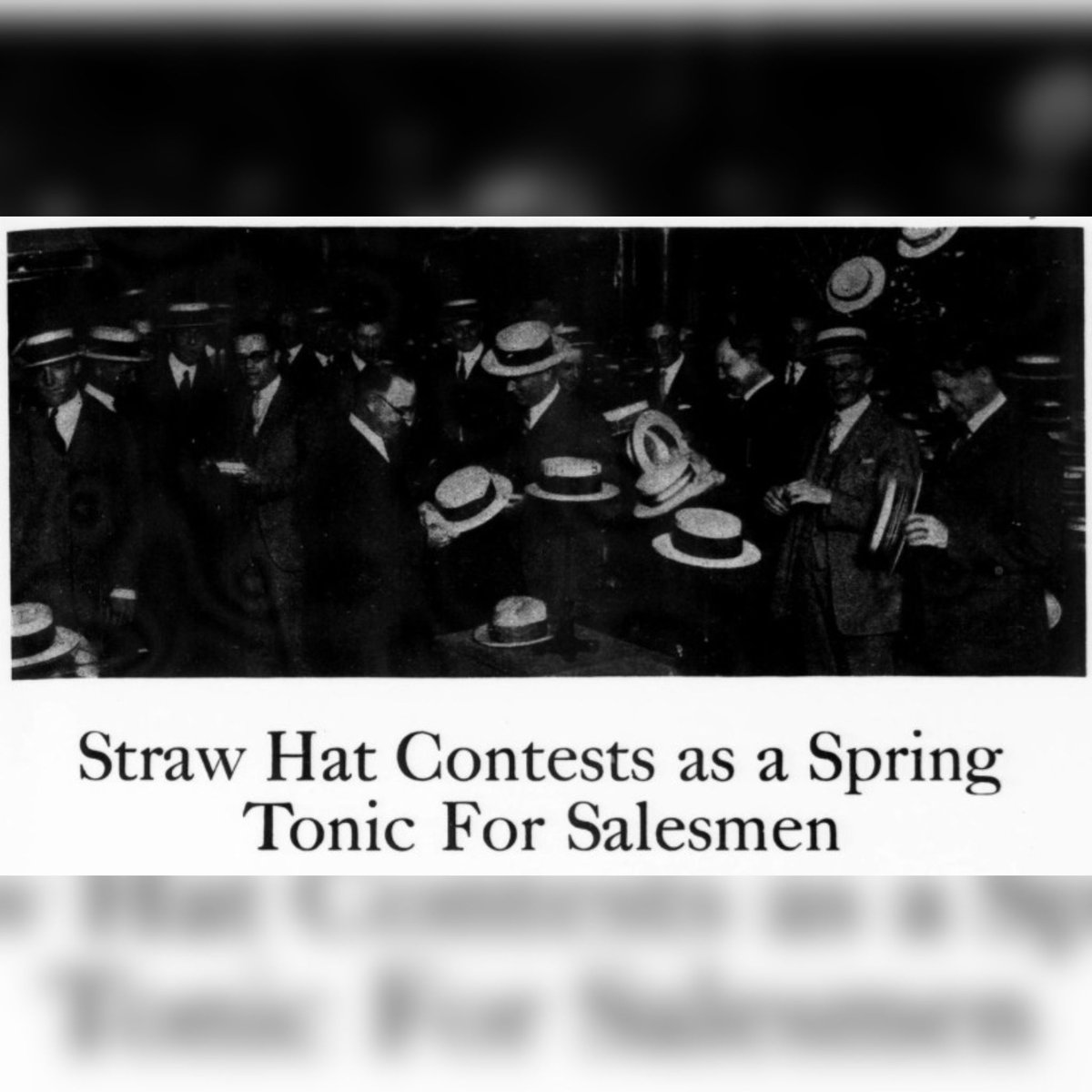 SalesHistorian's tweet photo. In 1926, the Knight-Campbell Company of Denver talked about their "Straw Hat Contests" with Sales Management Magazine. Make your April number, get a straw hat. Everyone wanted one! "Simplicity is the keynote of success" - Secretary at Knight-Campbell. #salescontest https://t.co/UrGzOzy6iD