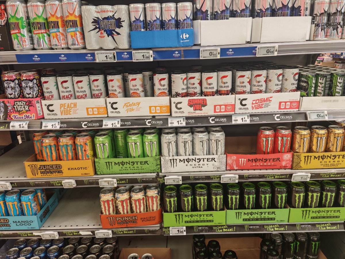 Miister_One's tweet photo. The price of the stock continues to fall, but what reassures me is that the products are now available in French supermarkets. Photo taken by myself this morning $celh https://t.co/jI89FoQJcu