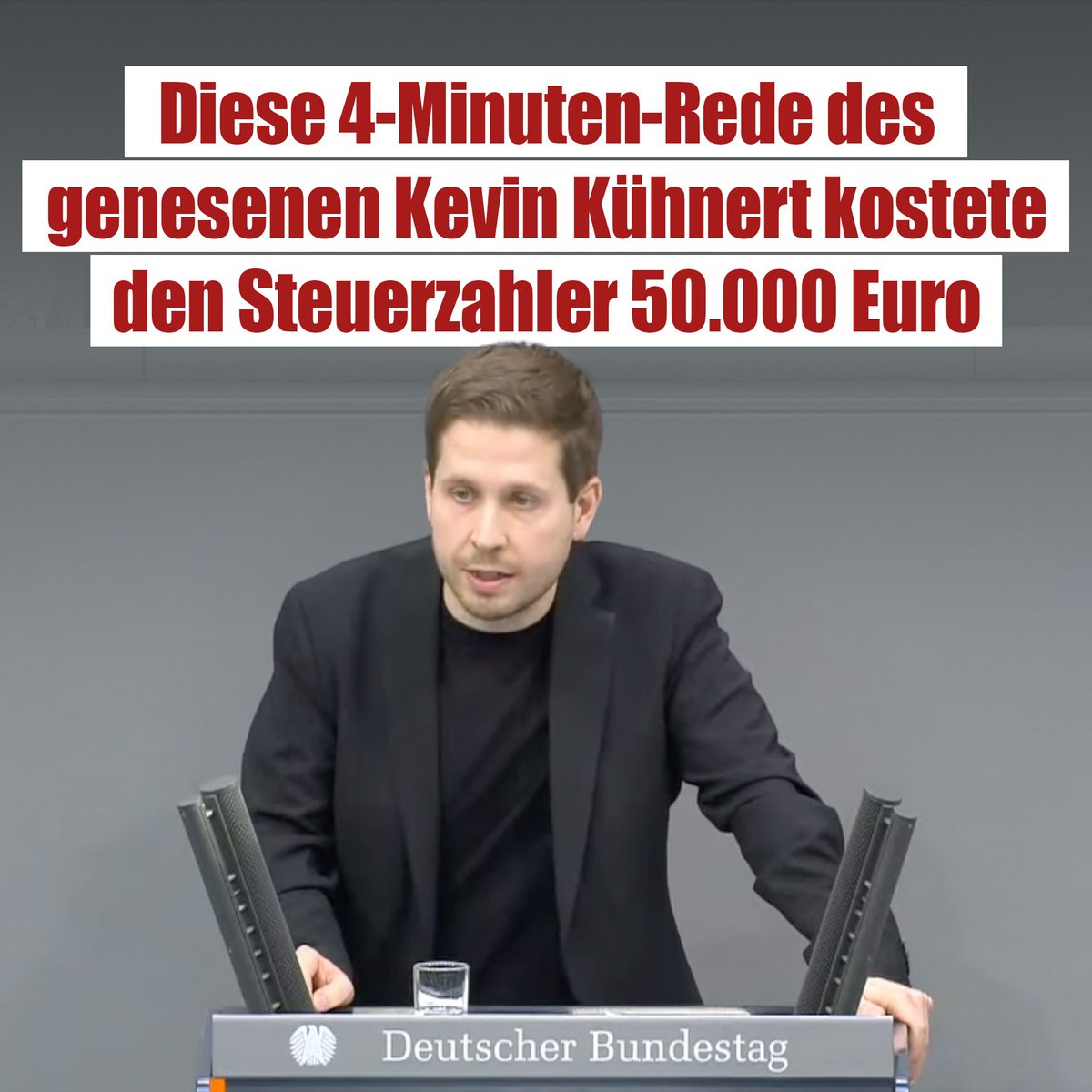 Der ehemalige SPD-Generalsekretär und frühere Juso-Vorsitzende Kevin Kühnert ist zurück im Deutschen Bundestag, jedoch nur für seine Abschiedsrede als Abgeordneter – die letzte Rede in der noch laufenden Wahl-Periode, die den Steuerzahler jede Menge Geld gekostet hat.