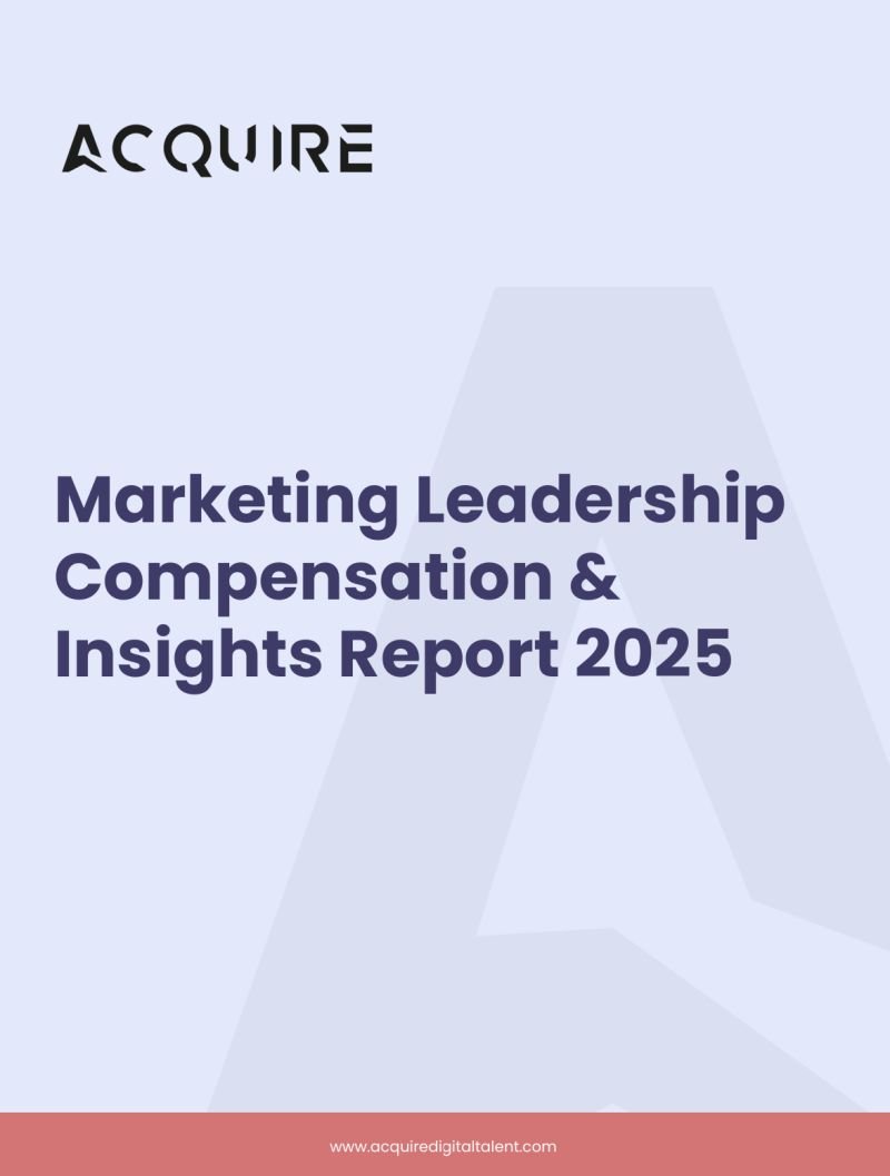 TalkToAcquire's tweet photo. The UK Marketing Leadership &amp; Compensation Insights Report 2025 by Acquire is now available. 

This 20-page analysis covers:

https://t.co/Ib9GAo0FxD https://t.co/v2HLreS2Ph