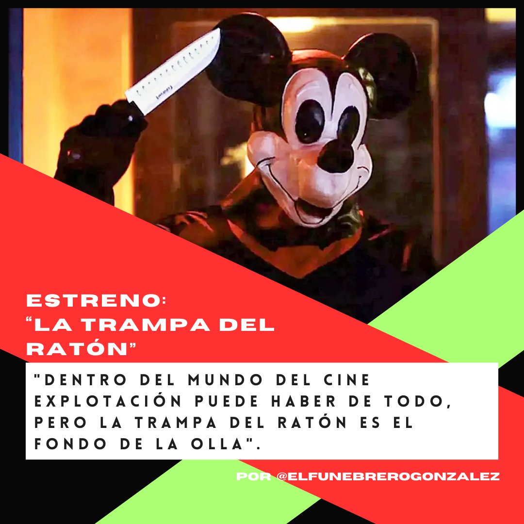 funcinemamdq's tweet photo. ESTRENO #LaTrampaDelRatón de Jamie Bailey: ⭐⭐ (2/10) para @ElunicoSan
✍️ https://t.co/xttybfvFUS
#MickeysMouseTrap #JamieBailey #SimonPhillips #SophieMcIntosh #MadelineKelman #MickeyMouse #cine #películas #movies https://t.co/cB12KI2Hk5