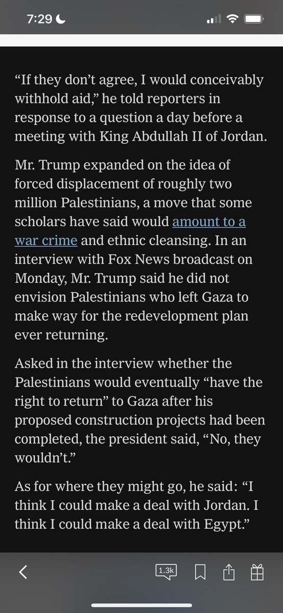 How is this America First? Half of Jordan’s population is already Palestinian refugees. Egypt has the vast majority of its population in poverty that the western world doesn’t even comprehend. I expected he would hand over the keys, I just didn’t think it would be to himself.