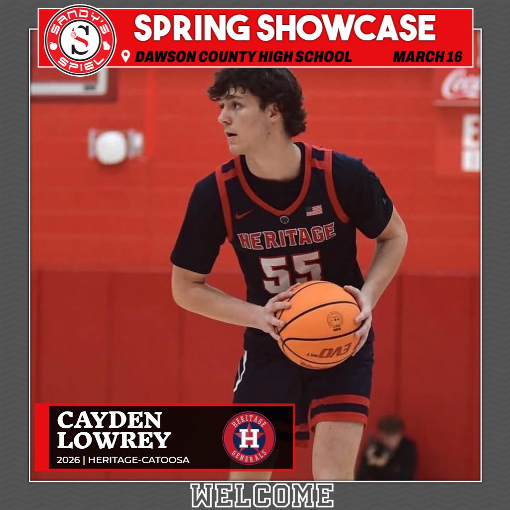 Welcome 2026 6-2 G <a href="/Cayden_Lowrey55/">Cayden Lowrey</a> (@HHSBoysBasketb1) to the #SandysSpielSpringShowcase!

JOIN HIM: sandysspiel.redpodium.com/2025-sandys-sp…