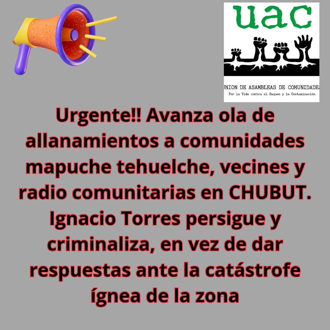 Ahora. Allanamientos masivos a comunidades mapuches de la cordillera. También a la radio comunitaria Petu Mogeleiñ
<a href="/Red__Accion/">ANRed #30Años</a>