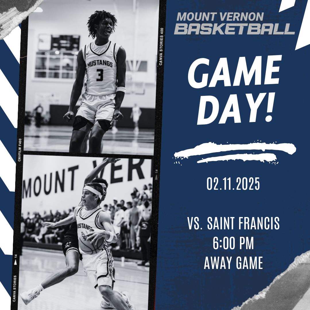 Mount Vernon Athletics (@mv_athletics) on Twitter photo Back in action tonight in the Region Quarterfinals at Saint Francis!
Go Mustangs!
#MVbasketball #MVathletics #ImAMustang #LetsDoThis @MV_MOV <a href="/TheMVSchool/">Mount Vernon School</a> Back in action tonight in the Region Quarterfinals at Saint Francis!
Go Mustangs!
#MVbasketball #MVathletics #ImAMustang #LetsDoThis @MV_MOV <a href="/TheMVSchool/">Mount Vernon School</a>