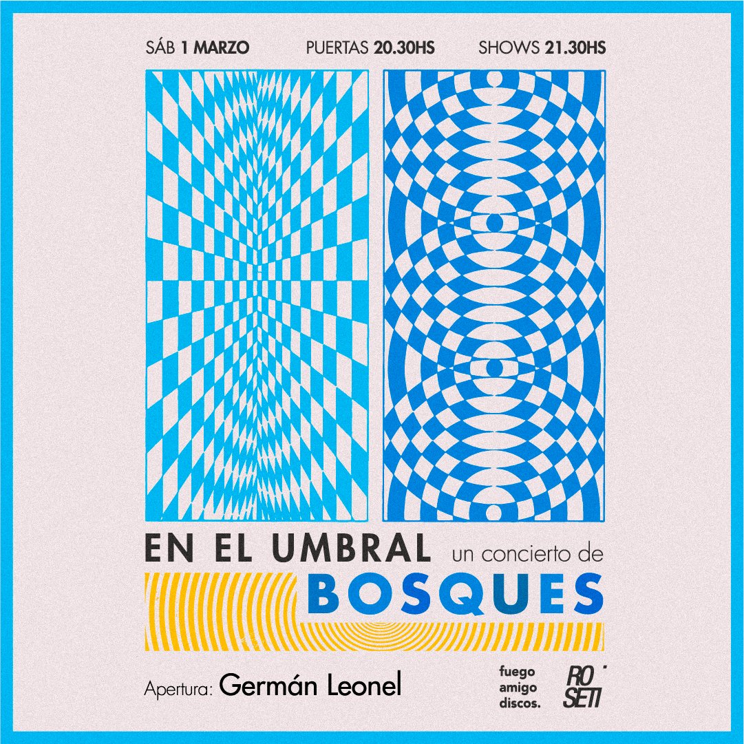 ✴️BOSQUES en CABA✴️

📌 Entradas anticipadas: bue.tickethoy.com/entradas-music…

<a href="/fuegoamigodisco/">Fuego Amigo Discos</a>