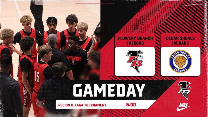 branchboysbball's tweet image. GAMEDAY!!!
Region Tournament starts today.
🆚 Cedar Shoals
📆 February 11th
🕢 6:00
📍Cedar Shoals High School
📰 8-AAAA Tournament
@BranchAthletics @FBHSFalcons