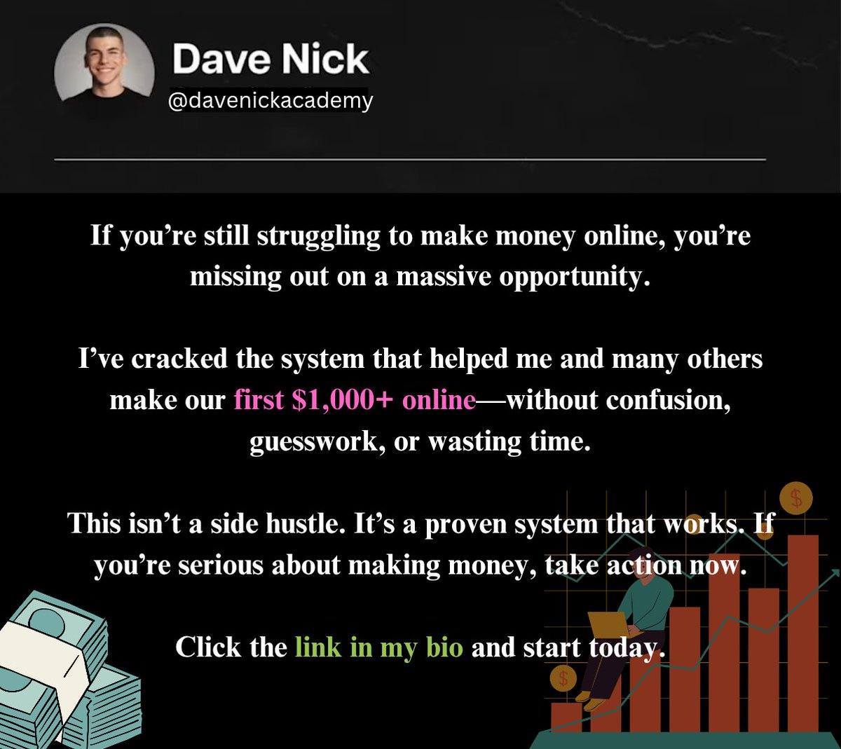 There is a reason you are seeing this, don't lose faith....it's your signal to get rich🔗✅💥

Check out this link now:  whop.com/davenick/?a=ma…