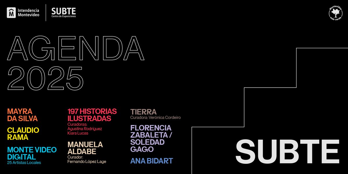 Presentamos la programación expositiva 2025 🙌
🗓️ subte.montevideo.gub.uy/agenda-2025