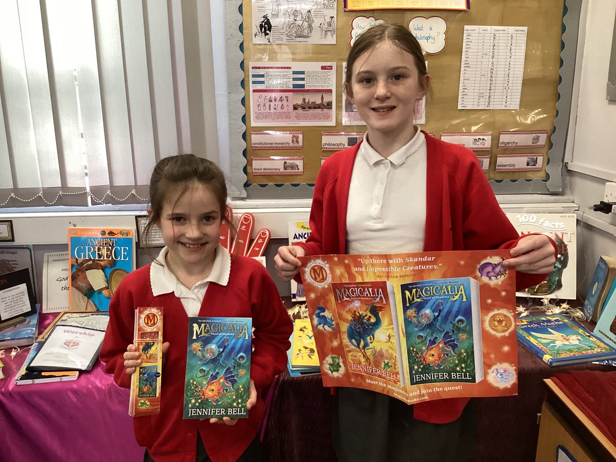 HorwichParishCE's tweet photo. We cannot wait to read Magicalia: Thief of Shadows #HPReading #Toppsta @WalkerBooksUK #jenniferbell https://t.co/5vBGDnnHre