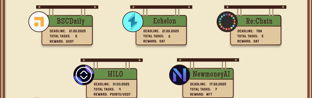 DJM09068876's tweet photo. 🆓The List of Ongoing campaigns on #Galxe
@Bsc_daily
@EchelonMarket
@Rechain0x
@HILOtoken
@NewmoneyAI
#BSCDaily #Echelon #ReChain #HILO #NewmoneyAI https://t.co/yN9qGEqli1