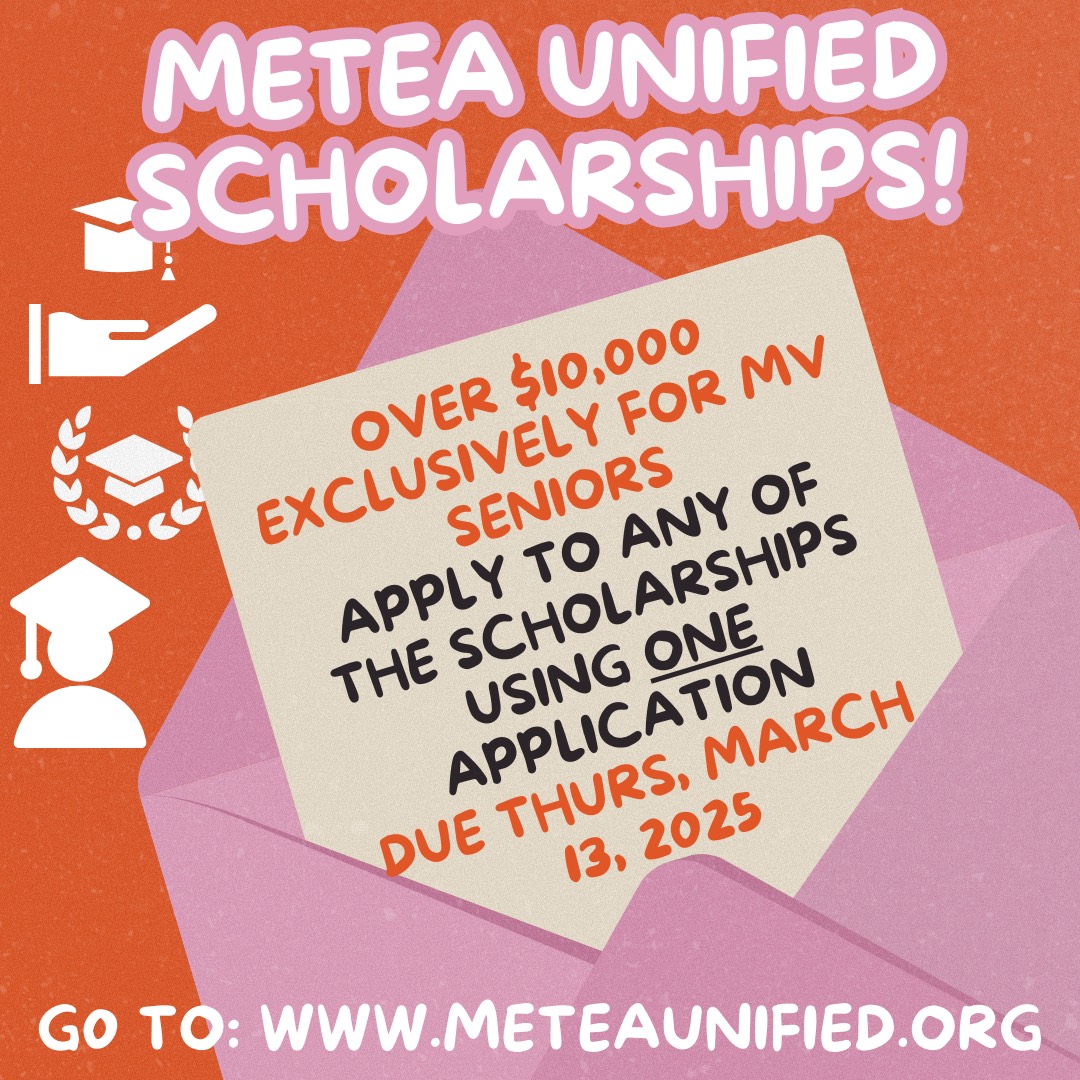 Seniors, Metea Unified Scholarships are now open!