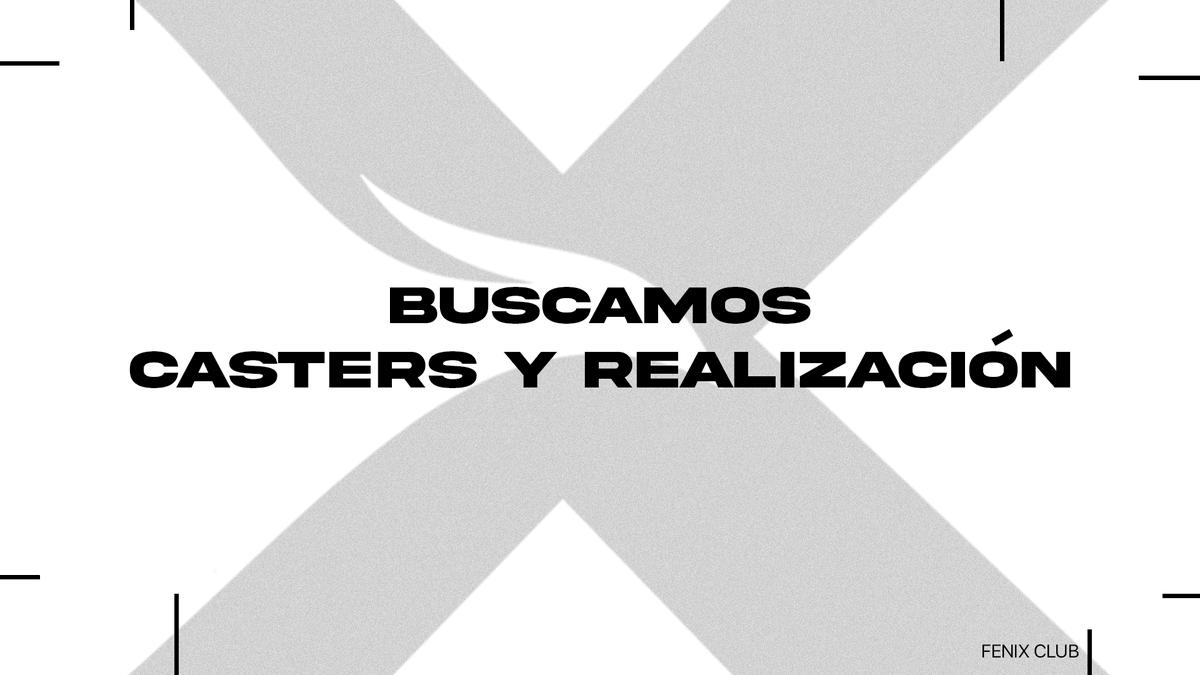 ¡Buscamos realizadores y casters para nuestros partidos!

Si estas interesad@ escríbenos al MD para más información📩