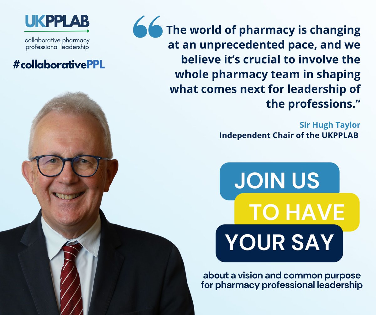 People working in pharmacy across the UK have joined the Big Conversation on pharmacy professional leadership. It's not too late to have your say. Sign up now for one of our interactive webinars and tell us what matters to you... jointheconversation.scwcsu.nhs.uk/pharmacy-profe…