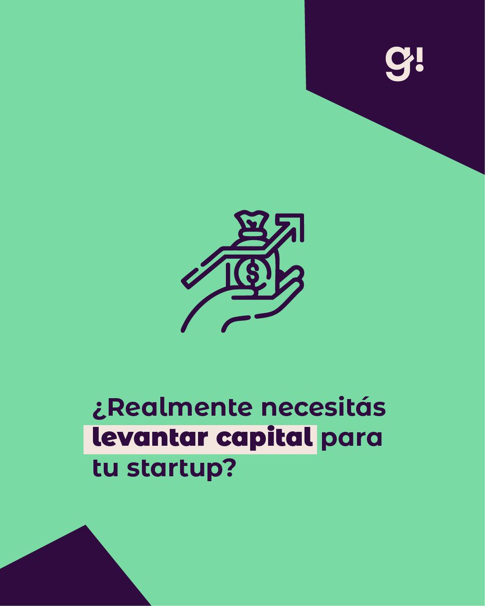 ¿Realmente necesitás levantar capital para tu startup? 💭

Levantar capital suena atractivo.
Más dinero, más recursos, más oportunidades. 🚀

Pero… ¿es para todos? 🤔
La respuesta corta: no.