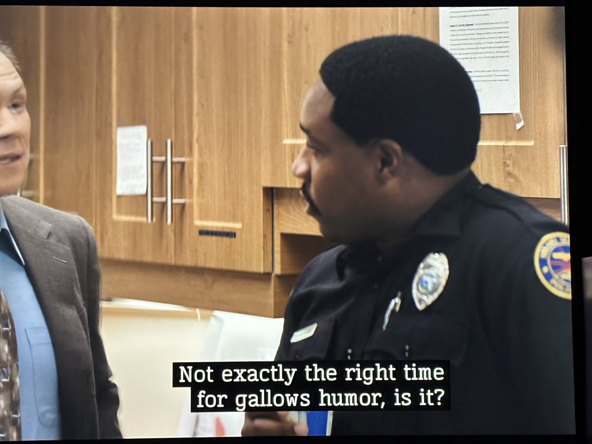 Here I was thinking that the point of gallows humor was morbid jokes at inappropriate times