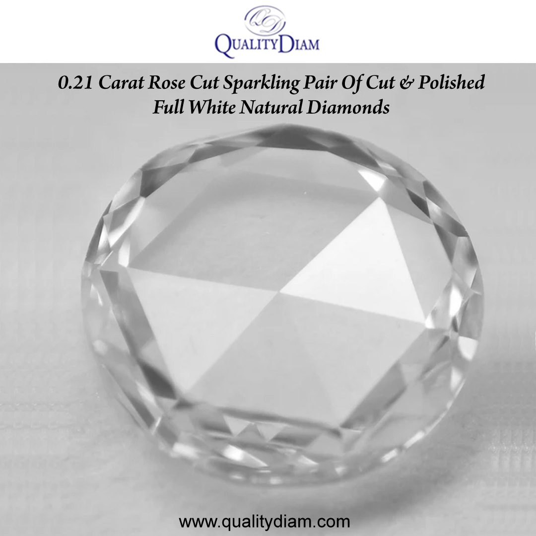 qualitydiam's tweet photo. This 0.21-carat rose-cut diamond pair features dazzling, full-white natural diamonds, expertly cut and polished for maximum brilliance. 
 
Shop Online: https://t.co/3pMjnasg49

#qualitydiam #uncutdiamond #roughdiamond #diamond #jewelry #flawless #exquisitegemstone #museum https://t.co/vMjIzVVs4c