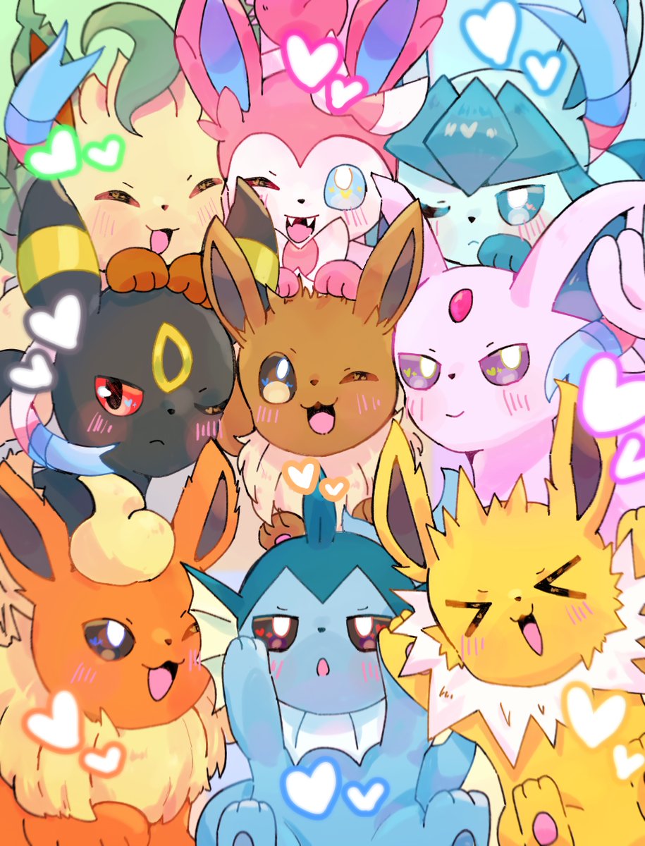 #ブイズの日 
💙💛🧡💜🤎🖤💚🩵🩷