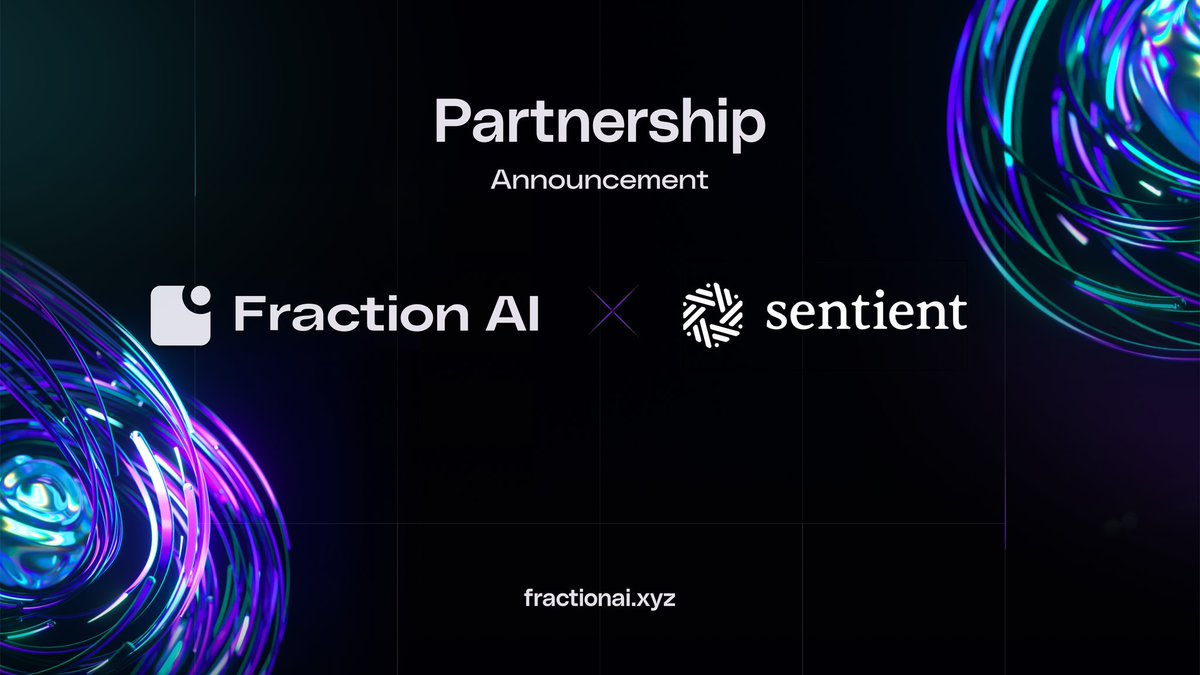 FractionAI_xyz's tweet image. Fraction AI x Sentient - Agents Collide 

Excited to announce our partnership with @SentientAGI! Together, we&apos;re revolutionizing how AI agents learn and evolve through community-driven competition. 

Their Loyal AI model Dobby-mini is soon available on @FractionAI_XYZ platform,…