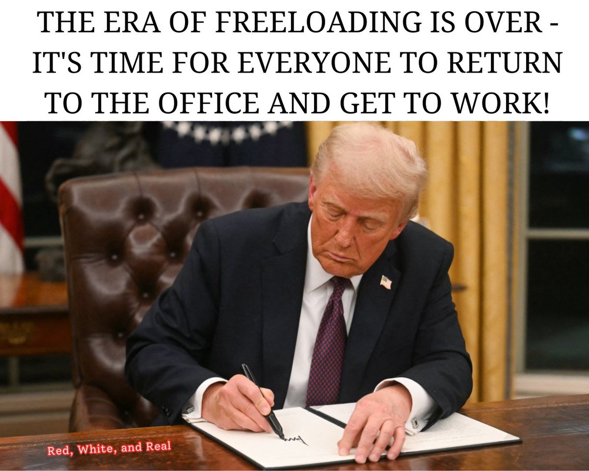 RedWhiteReal's tweet image. Do you think this is the right move for federal workers?

#Trump