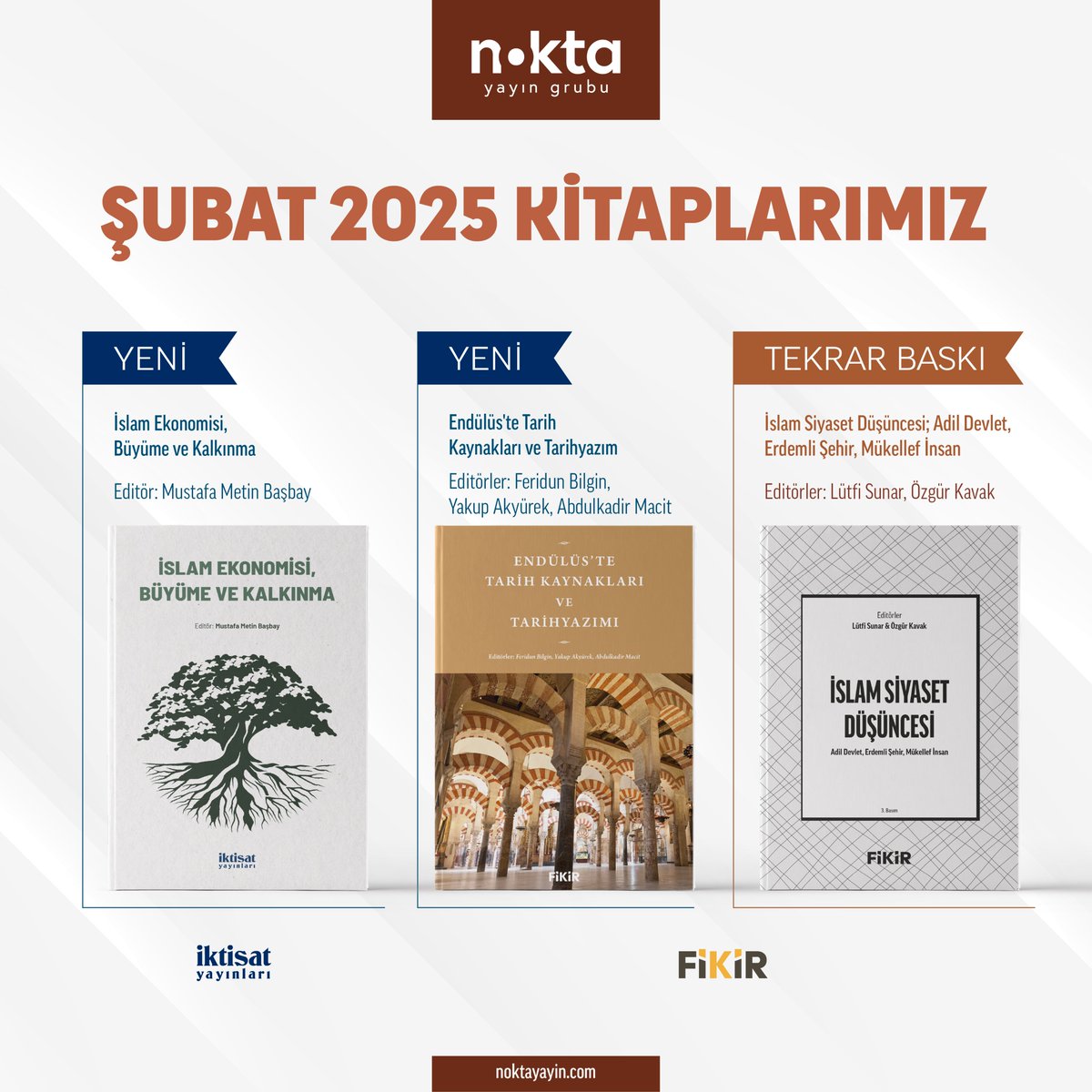 Nokta Yayın Grubu (@noktayayingrubu) on Twitter photo 📢 Yeni Kitap ve Tekrar Baskı!
📖 İslam Ekonomisi, Büyüme ve Kalkınma
Ekonomik kalkınma, yoksulluk, eşitsizlik, çevresel sürdürülebilirlik ve sağlık gibi geniş çaplı meselelerle iç içe geçmiş bir konu. İslam ekonomisi, bu meseleleri etik ve felsefi bir bakış açısıyla ele alarak 📢 Yeni Kitap ve Tekrar Baskı!
📖 İslam Ekonomisi, Büyüme ve Kalkınma
Ekonomik kalkınma, yoksulluk, eşitsizlik, çevresel sürdürülebilirlik ve sağlık gibi geniş çaplı meselelerle iç içe geçmiş bir konu. İslam ekonomisi, bu meseleleri etik ve felsefi bir bakış açısıyla ele alarak