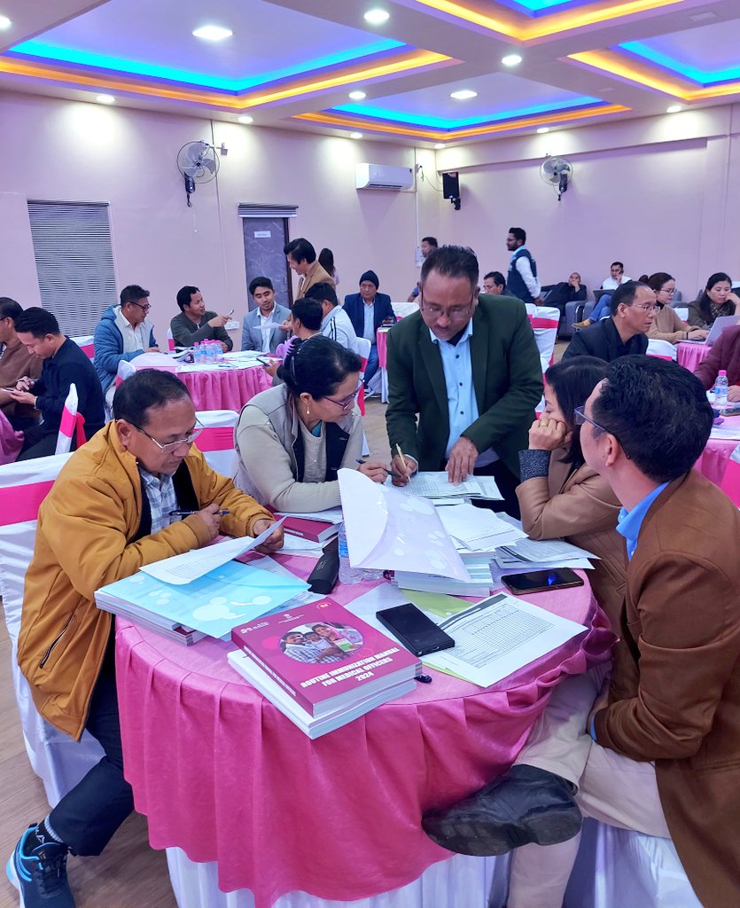 National Health Mission Arunachal Pradesh (@arunachalnhm) on Twitter photo State Level Refresher #BRIDGE Training for District RCH Officers & Medical Officers (RI) with technical support from <a href="/UNICEFIndia/">UNICEF India</a> under the chairmanship of Secretary (H&FW) in presence of MD, SIO, DD IEC & State Immunization division
<a href="/MoHFW_INDIA/">Ministry of Health</a> <a href="/WHO/">World Health Organization (WHO)</a> <a href="/UNDP_India/">UNDP India</a> <a href="/PemaKhanduBJP/">Pema Khandu པདྨ་མཁའ་འགྲོ་།</a> State Level Refresher #BRIDGE Training for District RCH Officers & Medical Officers (RI) with technical support from <a href="/UNICEFIndia/">UNICEF India</a> under the chairmanship of Secretary (H&FW) in presence of MD, SIO, DD IEC & State Immunization division
<a href="/MoHFW_INDIA/">Ministry of Health</a> <a href="/WHO/">World Health Organization (WHO)</a> <a href="/UNDP_India/">UNDP India</a> <a href="/PemaKhanduBJP/">Pema Khandu པདྨ་མཁའ་འགྲོ་།</a>