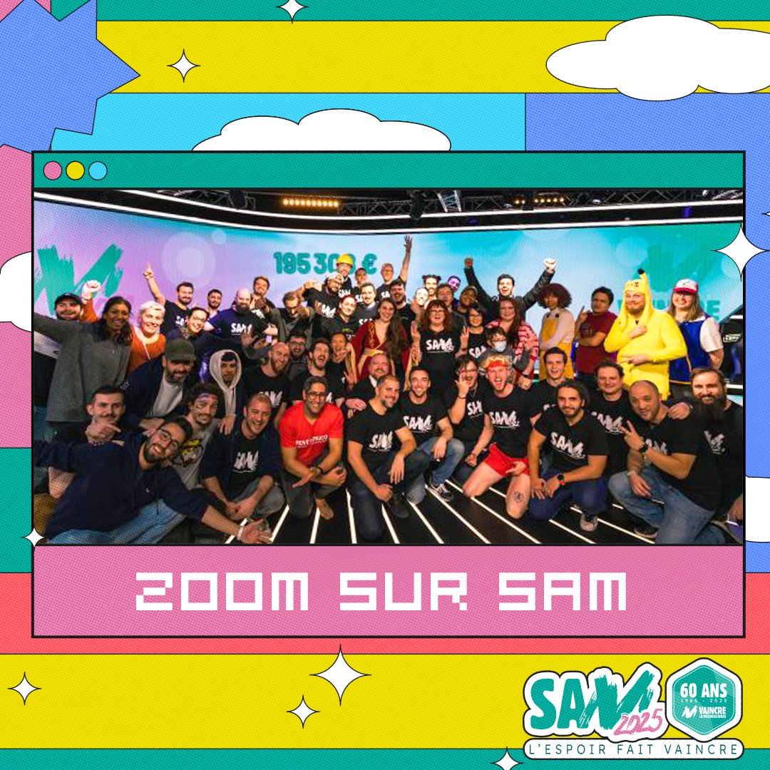 Zoom sur #SAM💪

SAM c’est 3 jours de live caritatif pour vaincre la mucoviscidose :
💸 655 000 € récoltés
🎮 120 créateurs mobilisés
👥 Une communauté engagée prête pour le #SAM2025!

🚀 Rejoignez-nous : sam.collectemuco.org