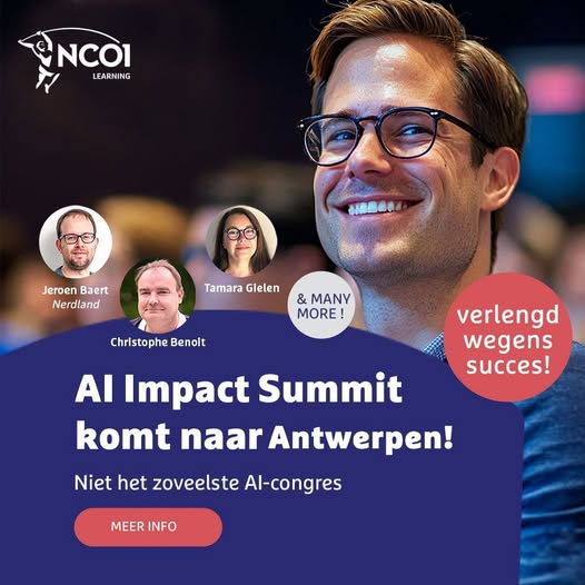 AI Impact Summit komt naar Antwerpen! Verlengd wegens succes!! Ontdek hoe je AI écht voor je laat werken. Geen wollige theorieën, maar direct toepasbare kennis uit AI-workshops en keynotes. Netwerk met gelijkgestemde professionals en keer terug met concrete tools om meteen impact