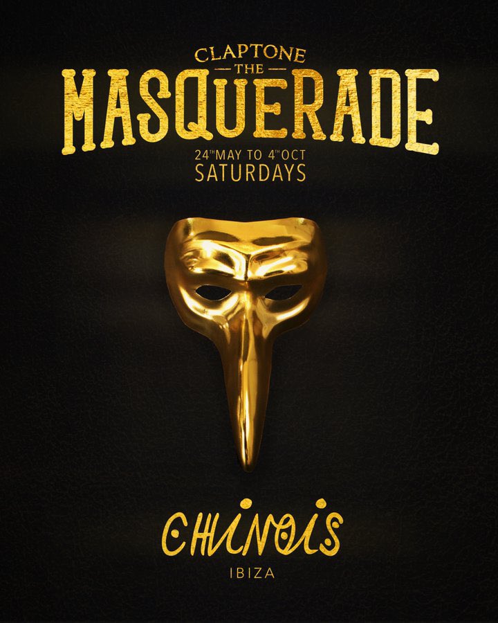 Claptone presents The Masquerade - Chinois Ibiza - 2025🎭

Every Saturday 24th May - 4th October‼️

Tickets 📣 laylo.com/chinois/m/Clap…